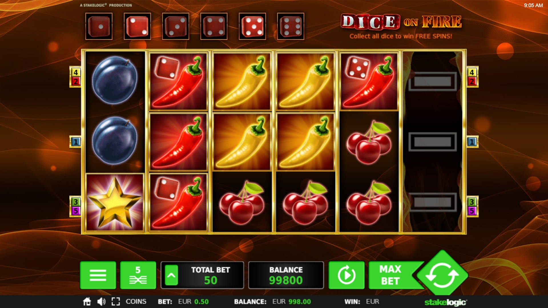 Dice on Fire (Dice on Fire) from category Slots